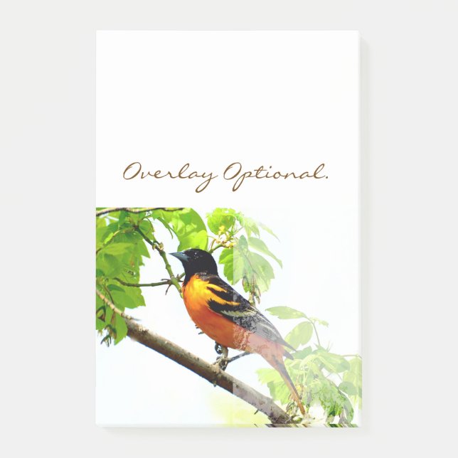Notas Post-it® Baltimore Oriole 1 (Anverso)