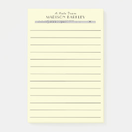 Notas Post-it® Banda de profesores de música flautista