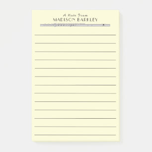 Notas Post-it® Banda de profesores de música flautista