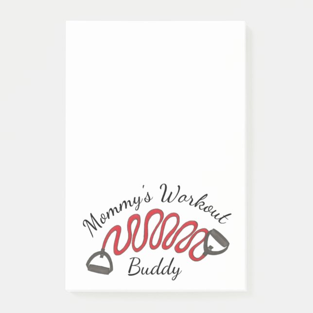 Notas Post-it® Banda de resistencia de ejercicios de rutina de ma (Anverso)