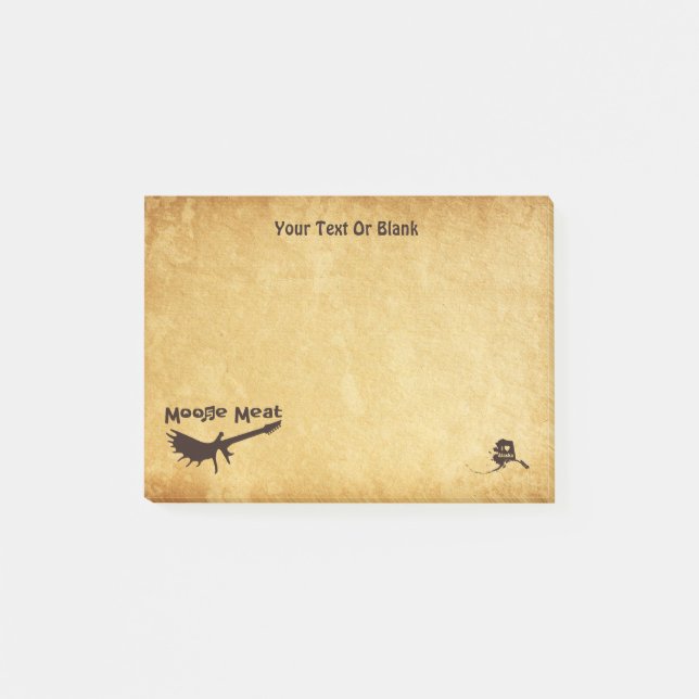 Notas Post-it® Banda de rock de carne de alce (Anverso)