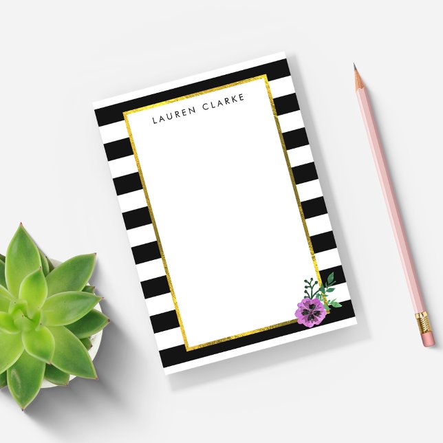 Notas Post-it® Banda negra y panza morada (Subido por el creador)