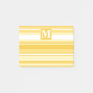 Notas Post-it® Bandas amarillas monográficas