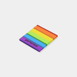 Notas Post-it® Bandas de arco iris Líneas multicolores