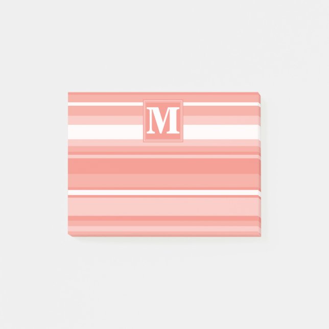 Notas Post-it® Bandas de coral monográficas (Anverso)