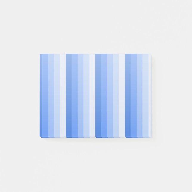Notas Post-it® Bandas de sombra azules (Anverso)