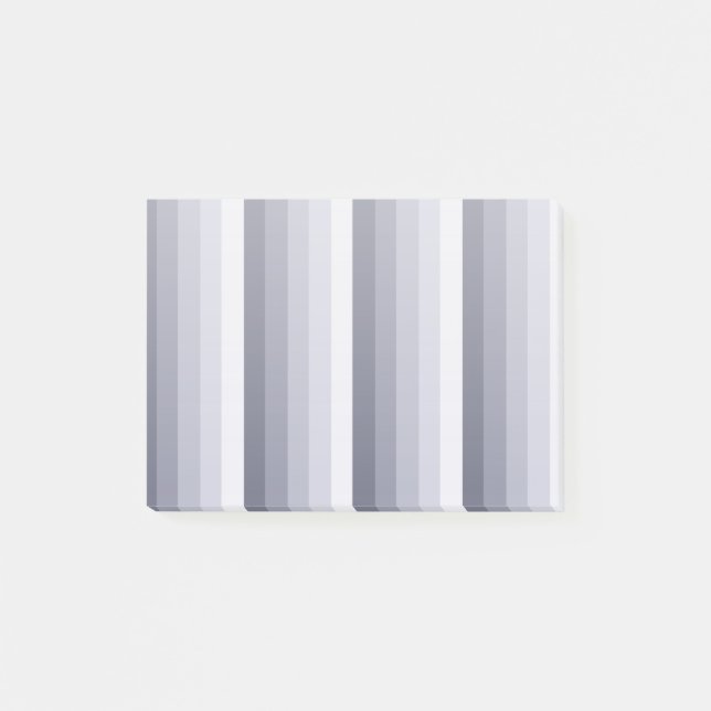 Notas Post-it® Bandas de sombra gris azul (Anverso)