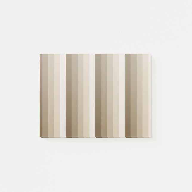 Notas Post-it® Bandas de sombra marrones (Anverso)