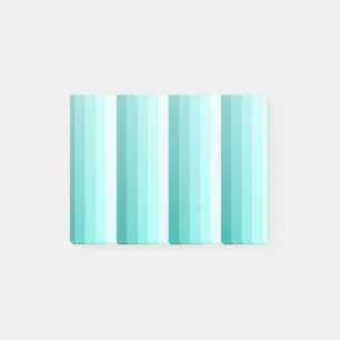 Notas Post-it® Bandas de sombra turquesa