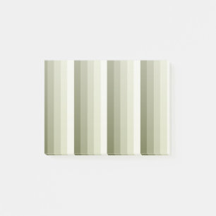 Notas Post-it® Bandas de sombra verde oliva