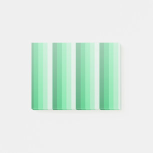 Notas Post-it® Bandas de sombra verdes