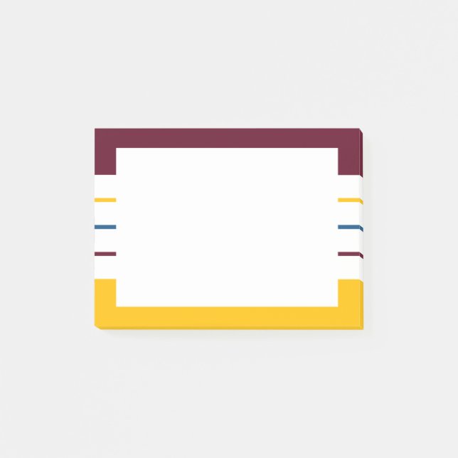 Notas Post-it® Bandas otoñales de Mulberry Amber (Anverso)