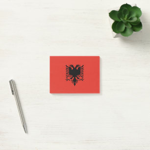 Notas Post-it® Bandera albanesa