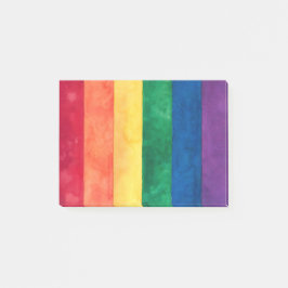 Notas Post-it® Bandera arcoiris del orgullo gay