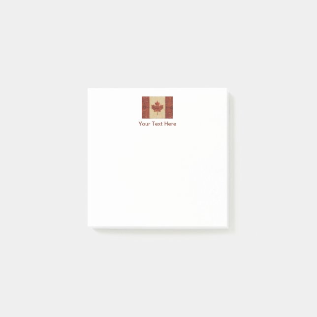 Notas Post-it® Bandera Canadiense En El Interior De La Baraja De  (Anverso)