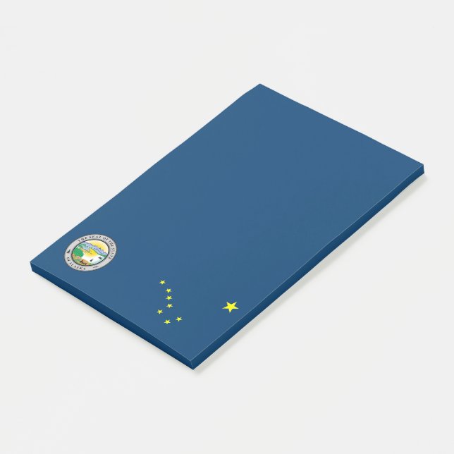 Notas Post-it® Bandera de Alaska (En perspectiva)
