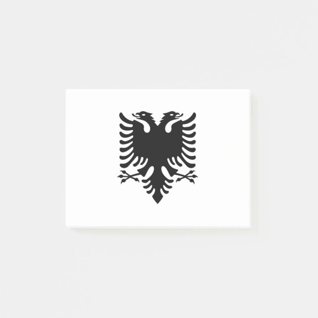 Notas Post-it® Bandera de Albania (Anverso)