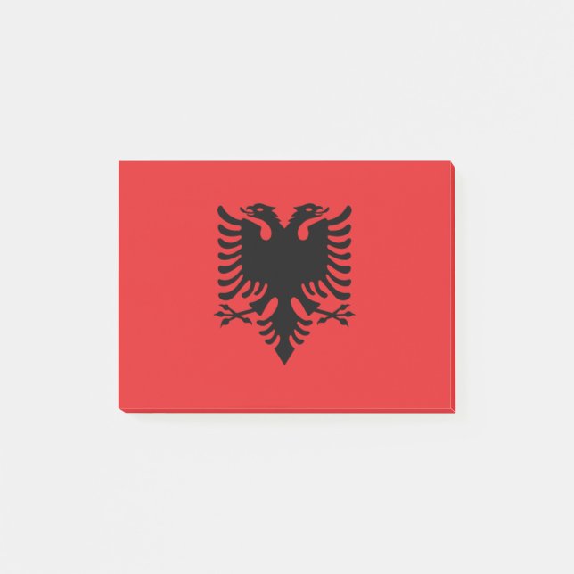 Notas Post-it® Bandera de Albania (Anverso)