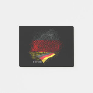 Notas Post-it® bandera de Alemania