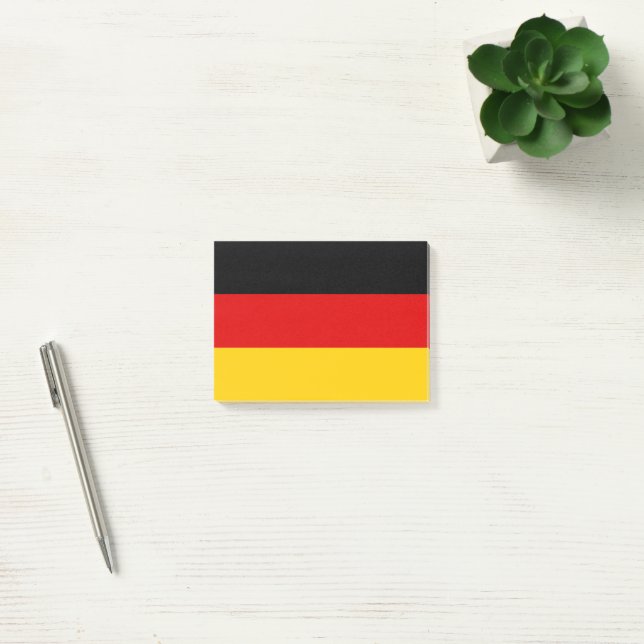 Notas Post-it® Bandera de Alemania (Oficina)