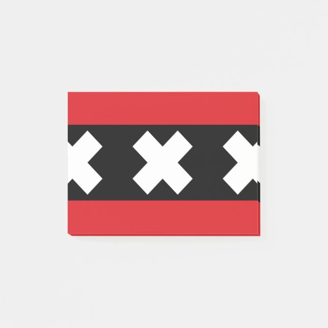 Notas Post-it® Bandera de Ámsterdam (Anverso)