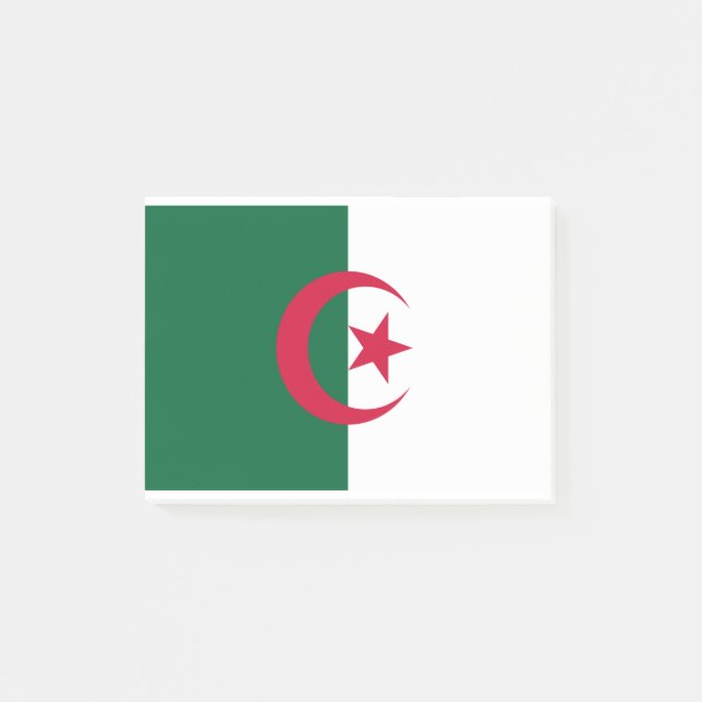 Notas Post-it® Bandera de Argelia (Anverso)