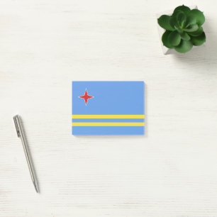 Notas Post-it® Bandera de Aruba