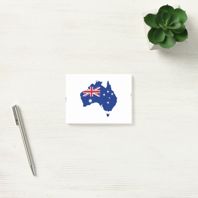 Notas Post-it® Bandera de Australia (Oficina)