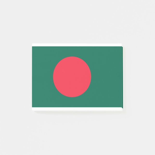 Notas Post-it® Bandera de Bangladesh (Anverso)