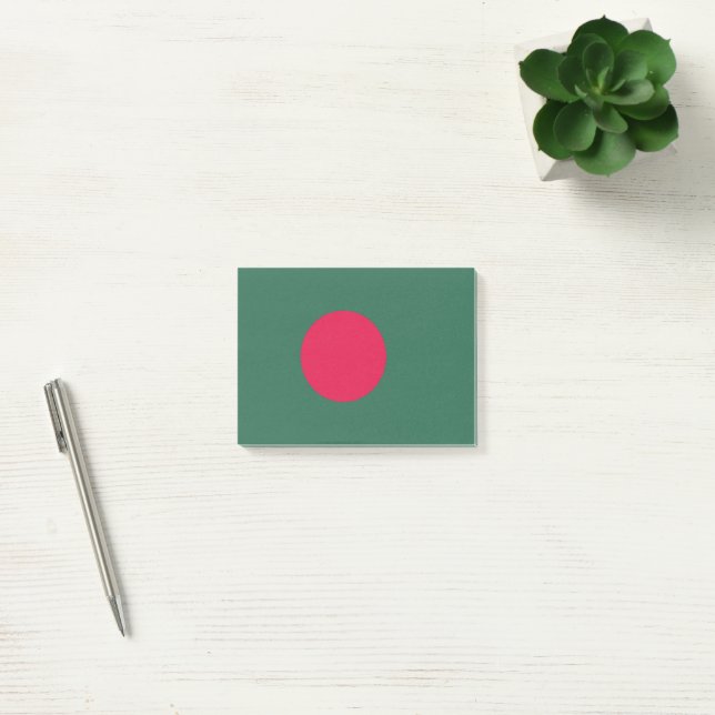 Notas Post-it® Bandera de Bangladesh (Oficina)