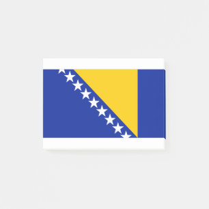 Notas Post-it® Bandera de Bosnia y Herzegovina