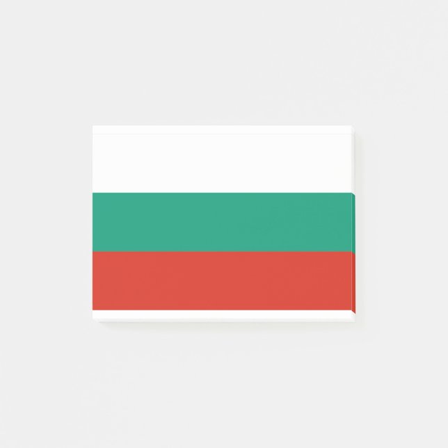 Notas Post-it® Bandera de Bulgaria (Anverso)