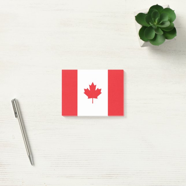 Notas Post-it® Bandera de Canadá (Oficina)