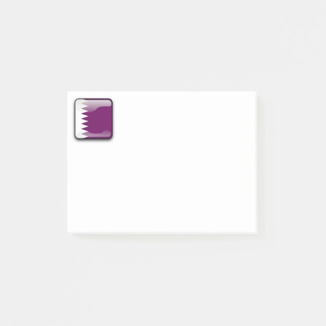 Notas Post-it® Bandera de Catar (Anverso)