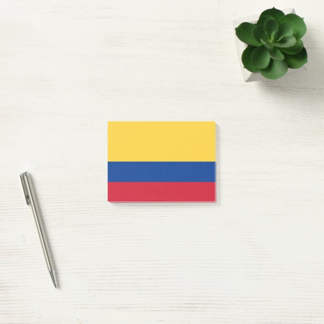 Notas Post-it® Bandera de Colombia (Oficina)
