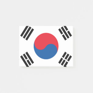 Notas Post-it® Bandera de Corea del Sur