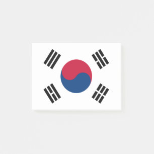 Notas Post-it® Bandera de Corea del Sur