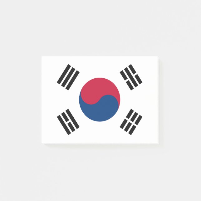 Notas Post-it® Bandera de Corea del Sur (Anverso)