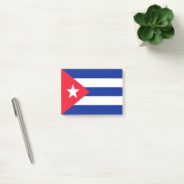 Notas Post-it® Bandera de Cuba (Oficina)