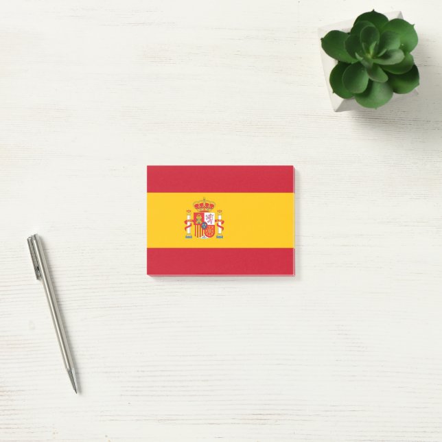 Notas Post-it® Bandera de España (Oficina)