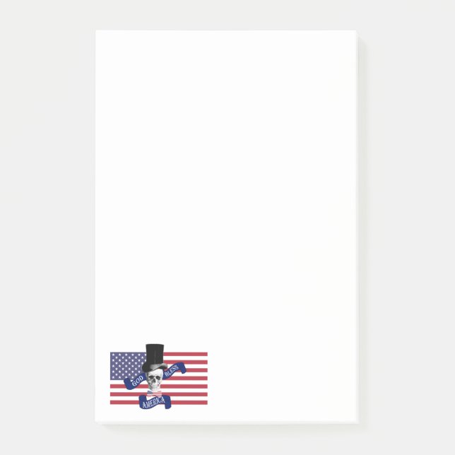 Notas Post-it® Bandera de Estados Unidos (Anverso)