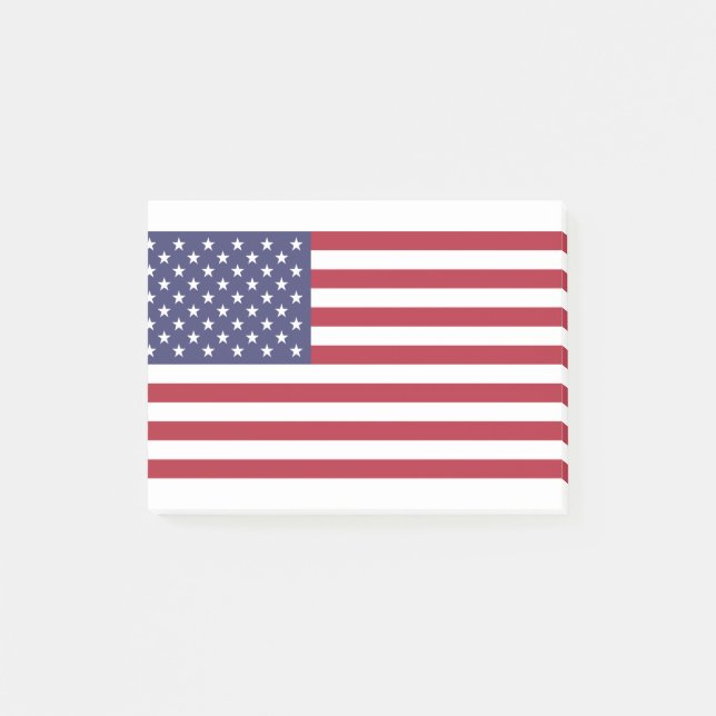 Notas Post-it® Bandera de Estados Unidos (Anverso)