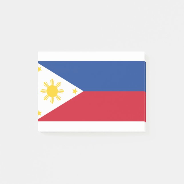 Notas Post-it® Bandera de Filipinas (Anverso)