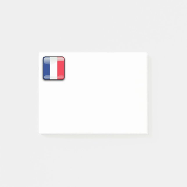 Notas Post-it® Bandera de Francia (Anverso)
