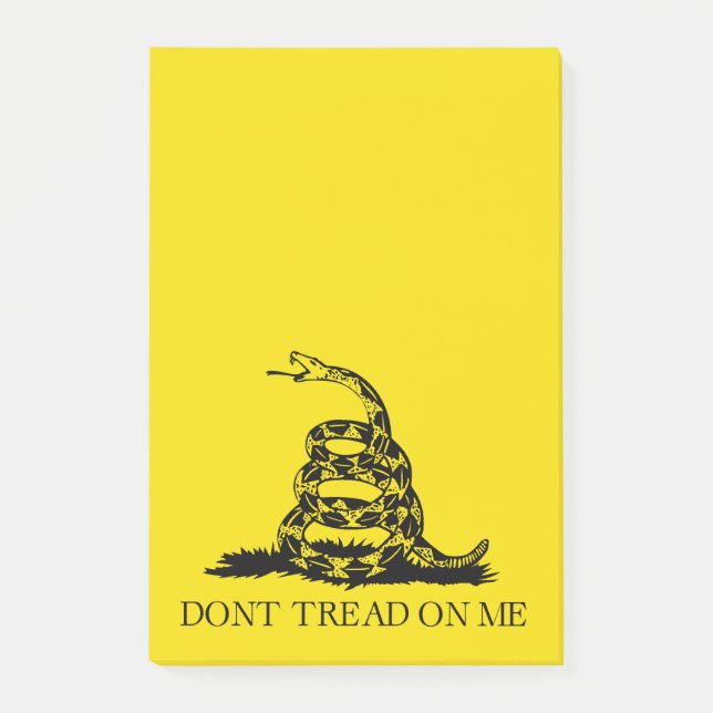 Notas Post-it® Bandera de Gadsden Rattlesnake: Guerra Revoluciona (Anverso)
