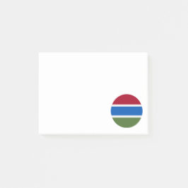 Notas Post-it® Bandera de Gambia