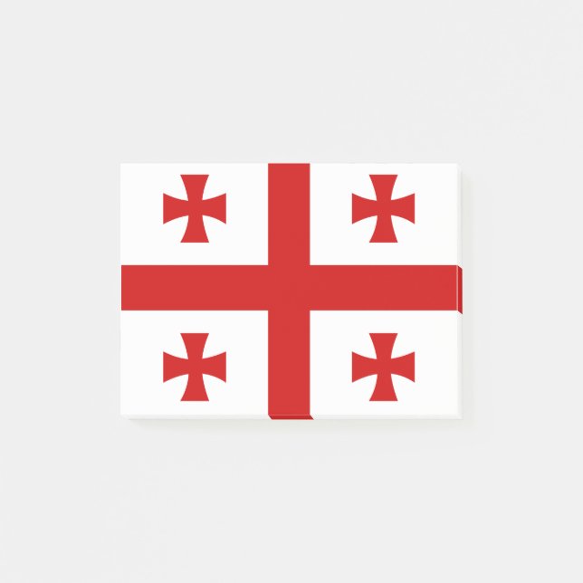 Notas Post-it® Bandera de Georgia (Anverso)
