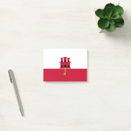 Notas Post-it® Bandera de Gibraltar