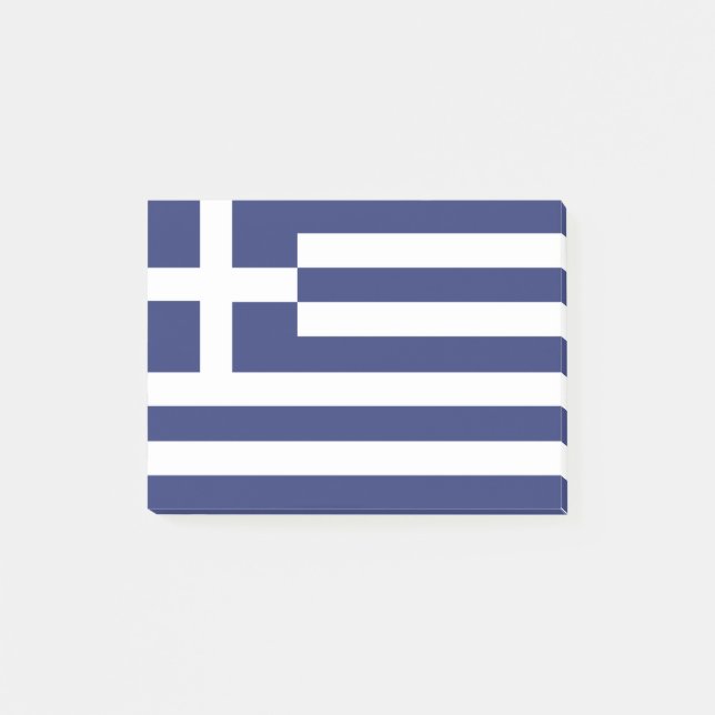 Notas Post-it® Bandera de Grecia (Anverso)