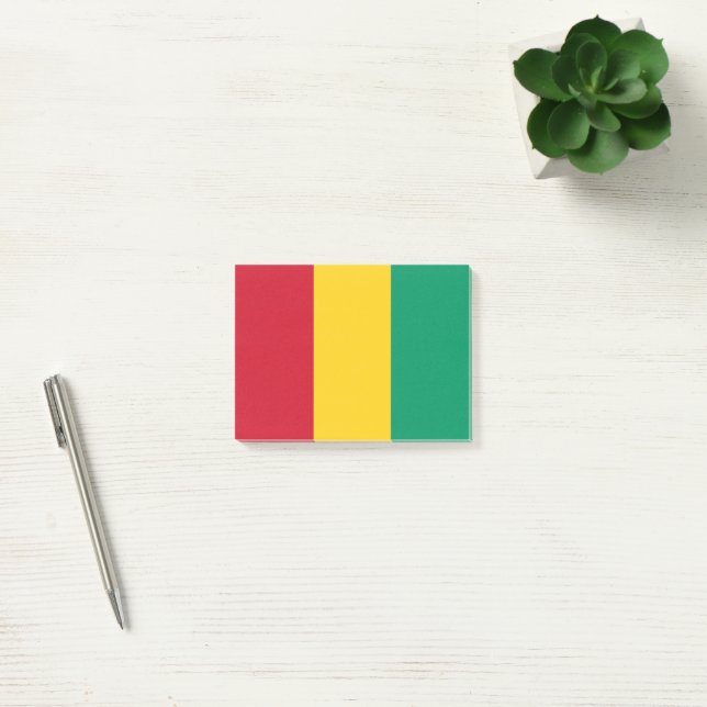 Notas Post-it® Bandera de Guinea (Oficina)